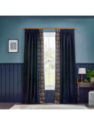 Morris & Co. Strawberry Thief Pair Lined Pencil Pleat Curtains - thumbnail 6