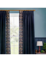 Morris & Co. Strawberry Thief Pair Lined Pencil Pleat Curtains - thumbnail 2