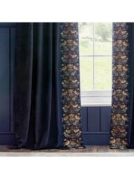 Morris & Co. Strawberry Thief Pair Lined Pencil Pleat Curtains - thumbnail 4
