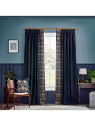Morris & Co. Strawberry Thief Pair Lined Pencil Pleat Curtains - thumbnail 1