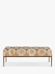 nkuku Kesu Kilim & Iron Bench - thumbnail 3