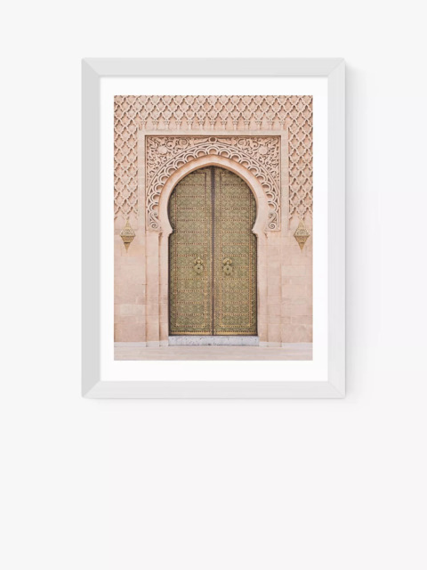 EAST END PRINTS Sisi and Seb 'Moroccan Door' Framed Print
