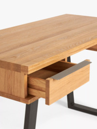 John Lewis Calia Small 2 Drawer Desk, Oak - thumbnail 6