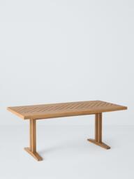 John Lewis Estate Acacia Wood Rectangular Garden Dining Table, 190cm, Natural - thumbnail 1