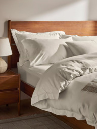 John Lewis Soft & Silky Egyptian Cotton Sateen 400 Thread Count Flat Sheet - thumbnail 2