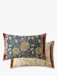 William Morris At Home Wild Tulip Rectangular Cushion, Willow - thumbnail 3