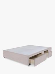 John Lewis Non-Sprung Upholstered Continental 2+2 Drawer Divan Base, King Size - thumbnail 2