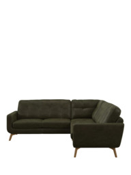 John Lewis Barbican Leather Corner Sofa, Light Leg - thumbnail 5