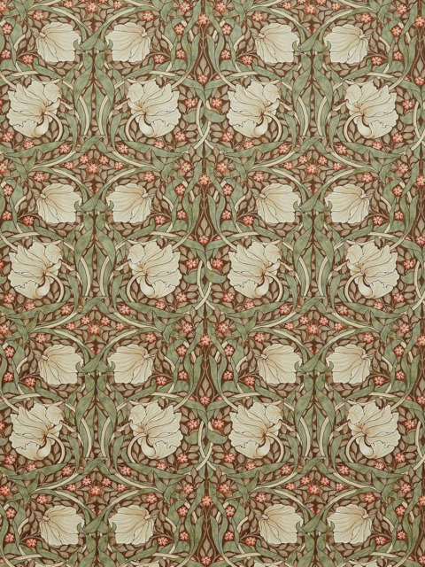 William Morris At Home Strawberry Thief Made to Measure Curtains or Roman Blind, Madder - image 1
