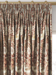 William Morris At Home Strawberry Thief Made to Measure Curtains or Roman Blind, Madder - thumbnail 2