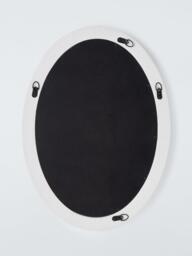 John Lewis Hand-Carved Coastal Oval Wall Mirror, 70 x 50cm, FSC-Certified (Mango Wood), White Wash - thumbnail 3