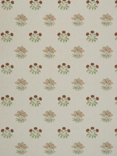William Morris At Home Lily Flower Embroidered Made to Measure Curtains or Roman Blind, Woad - image 1