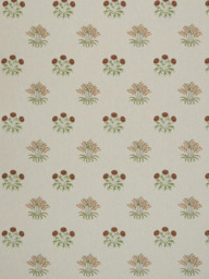 William Morris At Home Lily Flower Embroidered Made to Measure Curtains or Roman Blind, Woad - thumbnail 1