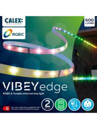 Calex Vista Edge Multi-Colour RGBIC & Tunable White LED Light Strip, 2m - thumbnail 2