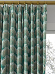Sanderson Manilla Embroidery Made to Measure Curtains or Roman Blind, Eucalyptus - thumbnail 2