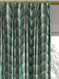 Sanderson Manilla Embroidery Made to Measure Curtains or Roman Blind, Eucalyptus - thumbnail 6