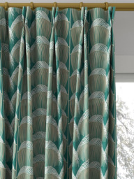 Sanderson Manilla Embroidery Made to Measure Curtains or Roman Blind, Eucalyptus - thumbnail 4