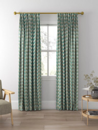 Sanderson Manilla Embroidery Made to Measure Curtains or Roman Blind, Eucalyptus - thumbnail 5