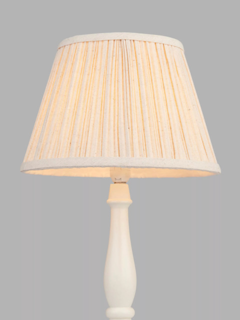 John Lewis Soft Pleat Lampshade, Natural, 25cm - image 1