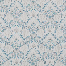 Laura Ashley Parterre Made to Measure Curtains or Roman Blind, White/Seaspray - thumbnail 1
