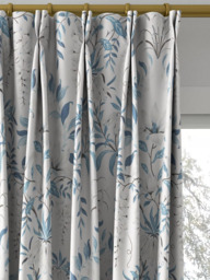 Laura Ashley Parterre Made to Measure Curtains or Roman Blind, White/Seaspray - thumbnail 4