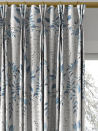 Laura Ashley Parterre Made to Measure Curtains or Roman Blind, White/Seaspray - thumbnail 6