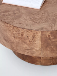 John Lewis Burl Round Coffee Table - thumbnail 4