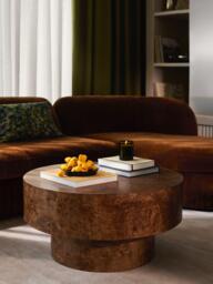 John Lewis Burl Round Coffee Table - thumbnail 6