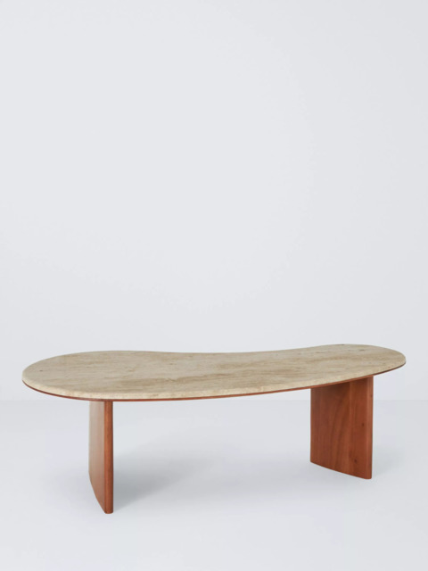 John Lewis Taj Travertine Coffee Table, Natural - image 1