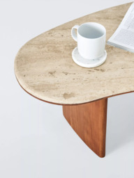 John Lewis Taj Travertine Coffee Table, Natural - thumbnail 3