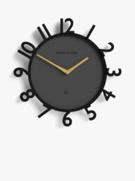 Newgate Clocks Monorail Arabic Numeral Wall Clock, 40cm, Black