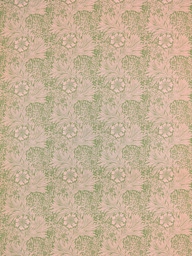 Morris & Co. Ben Pentreath Marigold Made to Measure Curtains or Roman Blind, Olive/Pink