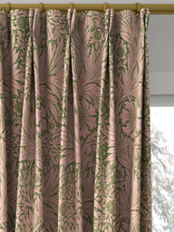 Morris & Co. Ben Pentreath Marigold Made to Measure Curtains or Roman Blind, Olive/Pink - thumbnail 4