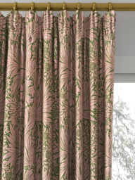 Morris & Co. Ben Pentreath Marigold Made to Measure Curtains or Roman Blind, Olive/Pink - thumbnail 2