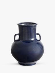 Pottery Barn Ceramic Jug Vase, H32cm, Blue