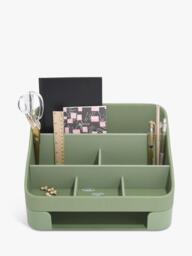 Stackers Desk Caddy with Tray, Garnet - thumbnail 3