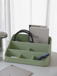 Stackers Desk Caddy with Tray, Garnet - thumbnail 4
