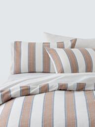 John Lewis Morston Washed Cotton Weave Duvet Cover Set, Multi - thumbnail 1