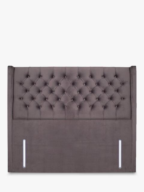 John Lewis Margot Winged Full Depth Upholstered Headboard, Super King Size - image 1