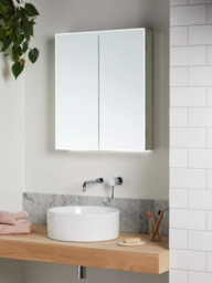 John Lewis Aspect Double Mirrored and Illuminated Bathroom Cabinet - thumbnail 2