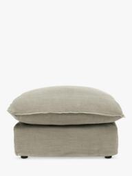John Lewis x Sophie Conran Cocobella Footstool, Light Leg - thumbnail 1