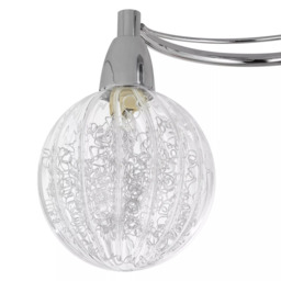 John Lewis Robertson Semi Flush 3 Arm Ceiling Light, Chrome - thumbnail 6