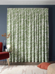 Harlequin Grounded Green Pair Lined Pencil Pleat Curtains, Green - thumbnail 5