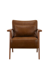 John Lewis Hendricks Leather Armchair, Dark Leg - thumbnail 5