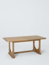 John Lewis Arch 6-8 Seater Rectangular Extending Dining Table, Natural Oak - thumbnail 1
