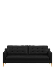 John Lewis Draper II Large 3 Seater Leather Sofa, Light Leg - thumbnail 5