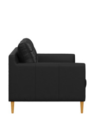 John Lewis Draper II Large 3 Seater Leather Sofa, Light Leg - thumbnail 3