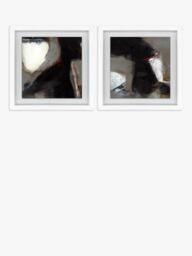 John Lewis Nina Archer 'Landmarks' Framed Canvas Prints, Set of 2, 33 x 33cm, Black/White - thumbnail 1