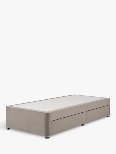 Silentnight Non-Sprung 2 Drawer Upholstered Divan Base, Single - image 1