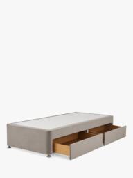 Silentnight Non-Sprung 2 Drawer Upholstered Divan Base, Single - thumbnail 2